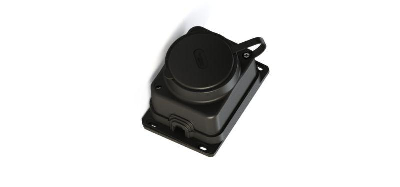 Колодка MultiSet 1х розетка 2К+З 16А/250В IP44 каучуковая черн. SE MST4003BK