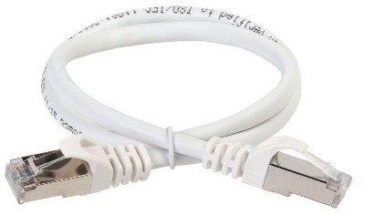 Патч-корд кат.6A S/FTP 1м standart 50мкд бел. ITK PC08-C6ASL-1M-SC-HC