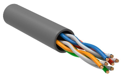 Кабель связи витая пара U/UTP 5E 4PR PVC сер.(уп.305м) РФ/Т GENERICA BC1-C5E04-111-305-TL-R-G