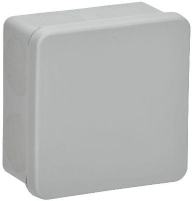 Коробка распаячная ОП КМ42435 80х80х40мм IP67 8 вводов сер. IEK UKO21-080-080-040-K41-66