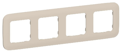 Рамка 4-м СП FLITE РУ-4-А-ФлЛ льняной IEK FI-M42-31-20-K88