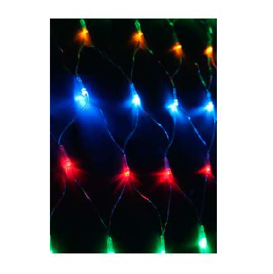 Гирлянда Сеть 1.8х1.7м 240LED с контроллером (разные режимы мигания) шнур 3м IP20 мультиколор Космос KOC_NET240LED_RGB