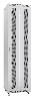 Шкаф монтажный телекоммуникационный напольн. ND-05C-47U60/100 19дюйм 47U 600х1000х2277мм для распределит. и серверн. оборудования; передн. и задн. перфорир. двери ручка с замком RAL 7035 сер. Cabeus 7207c