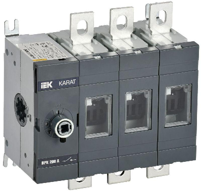 Выключатель-разъединитель ВРК 3п 200А без рукоятки KARAT IEK KA-VR10-3-0200