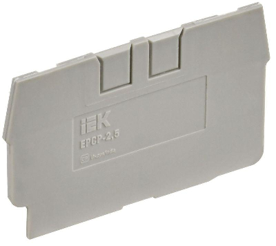 Заглушка для CP 2.5кв.мм сер. IEK YCT20-00-K03-002-ZGL