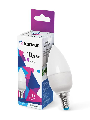 Лампа светодиодная CN 10.5Вт 6500К E14 220В Космос LkecLED10.5wCNE1465