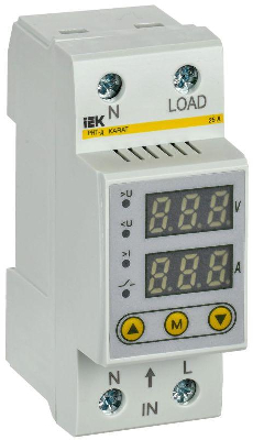 Реле напряжения и тока РНТ-д 1ф 36мм 25А KARAT IEK IVC21-1-25