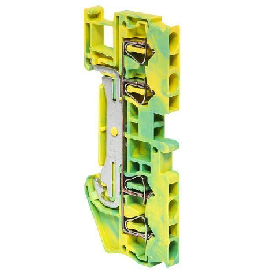 Колодка клеммная ST-2.5 4 вывода земля пружинная EKF plc-jxb-st-2.5-4-pen