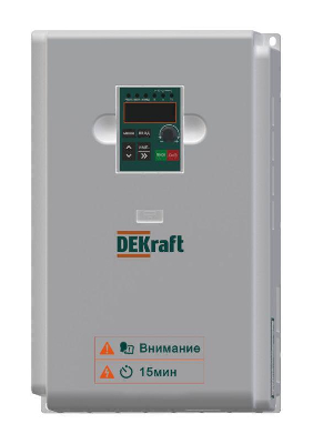 Преобразователь частоты DEKV060-15/18.5кВт 3 фазы 380В с торм. модулем DEKraft DEKV060G015P18RT4B