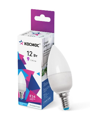 Лампа светодиодная CN 12Вт 6500К E14 220В Космос LkeLED12wCNE1465