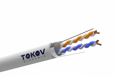 Кабель витая пара F/UTP 2х2х24AWG кат.5E PVC TOKOV ELECTRIC TKE-C06-F22-5E-305-PVC