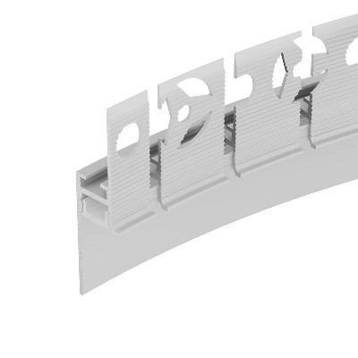 Профиль PLINTUS-FANTOM-BENT-H20-SIDE-2000 WHITE L2000 алюм. Arlight 043674