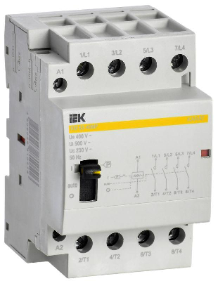 Контактор модульный КМ63-40МР AC с ручным управ. KARAT IEK MKK22-63-40