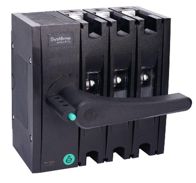 Выключатель-разъединитель SYSTEMEPACT SD160 3п 125А рукоятка фронт. слева (зак. отдельно) SE SSD01603LF0125