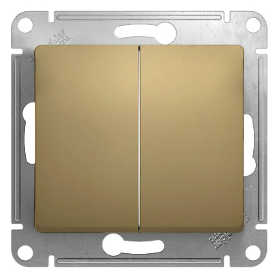 Механизм переключателя 2-кл. СП Glossa сх.6 10AX титан SchE GSL000465