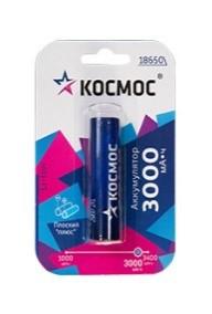 Аккумулятор Li-ion 18650 3000мА.ч без защиты с плоским контактом (уп.2шт) KOC18650Li30FLS2